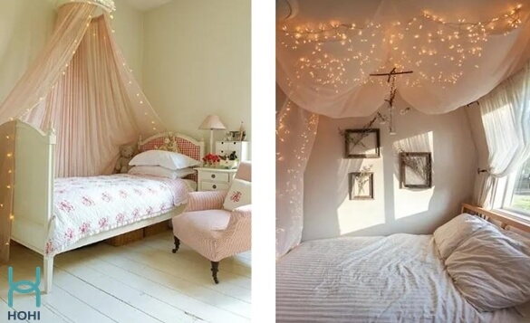 phòng ngủ màu hồng Phong cách cổ điển hoàng gia châu Âu 