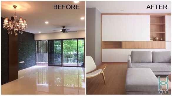 Sửa nhà chung cư cũ thành mới với phong cách nhật bản đẹp đơn giản.