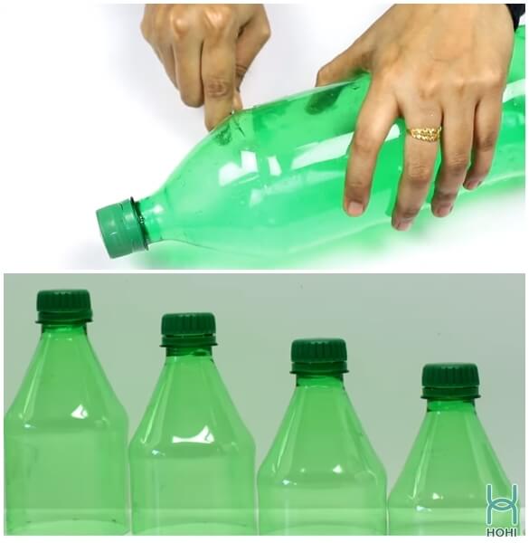TRang trí noel bằng đồ tái chế, chai nhựa cực dễ